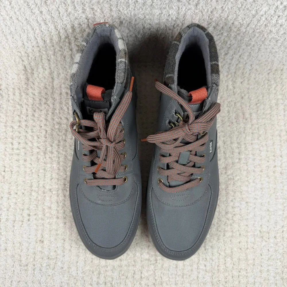 Keds Scout Boot II Womens 9 Gray Orange Plaid Water Resistant Ankle Boot WF65709